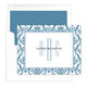 Damask Border Monogram Folded Note Cards Image 4 of 10